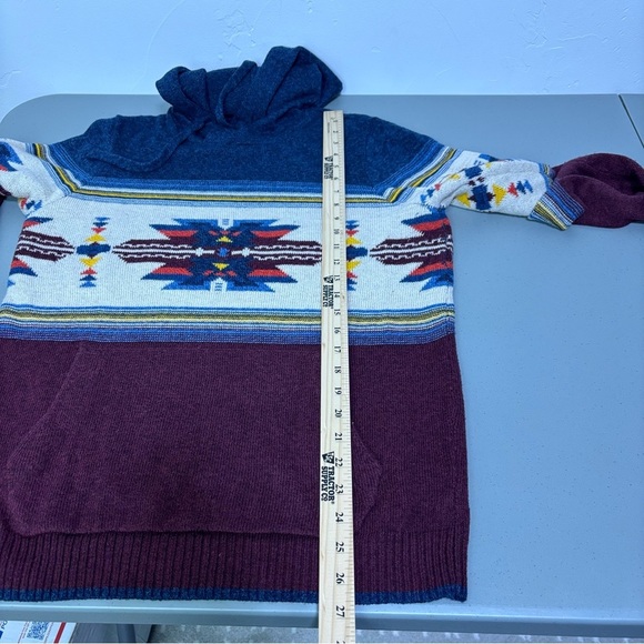 American Eagle Pullover Hoodie Sweater Southwestern Men's Small Cotton Wool - Picture 9 of 9